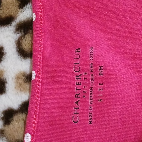 FINAL Price before donated. Like New Charter Club Petite Polka Dot Tank Sz PM - Picture 5 of 7